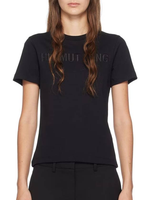 Crew Neck Short Sleeve T-Shirt Black - HELMUT LANG - BALAAN 6