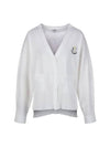 Loose fit V-neck knit cardigan MK3SD027WHT - P_LABEL - BALAAN 8