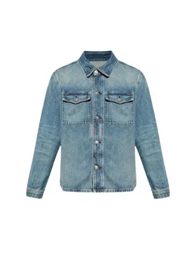 Logo Label Denim Jacket Blue - TOM FORD - BALAAN 2