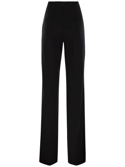 OLEA - High-waisted trousers in scuba jersey - MAX MARA SPORTMAX - BALAAN 2