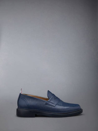 Classic Leather Penny Loafers Blue - THOM BROWNE - BALAAN 2