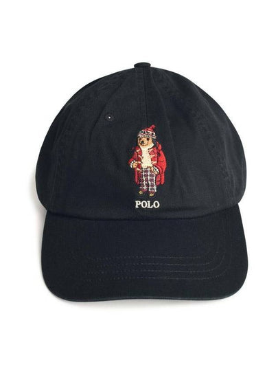 Polo Bear Embroidered Cap Black - POLO RALPH LAUREN - BALAAN 2