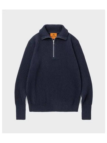 ANDERSEN Navy Half Zip Up Blue - ANDERSEN-ANDERSEN - BALAAN 1