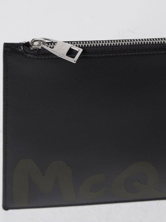 Alexander McQueen clutch in micro grained leather - ALEXANDER MCQUEEN - BALAAN 3