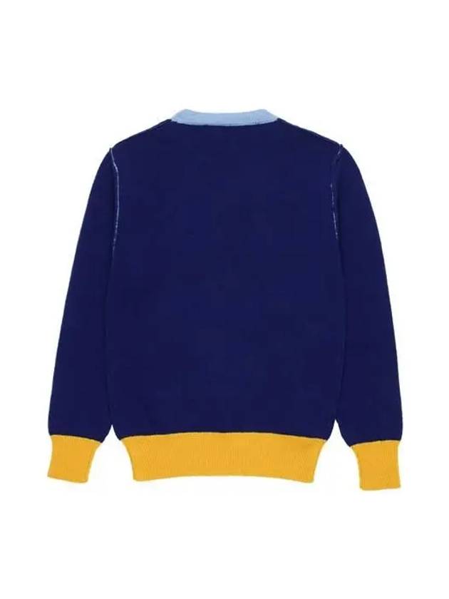 Logo Knit Top Blue - MARNI - BALAAN 3