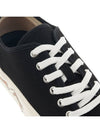 Lace Up Canvas Low Top Sneakers Black - KENZO - BALAAN 9