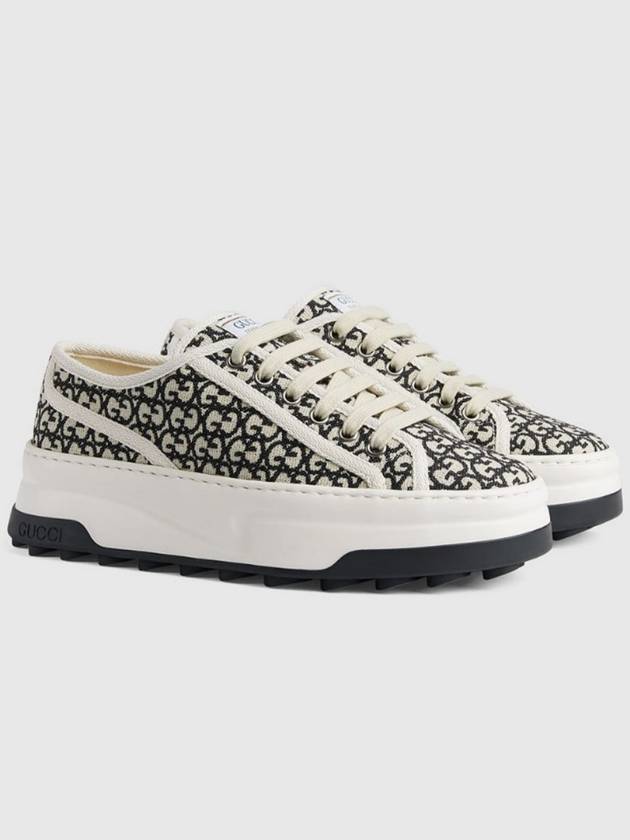 Trainers GG Canvas Jacquard Low Top Sneakers Ivory - GUCCI - BALAAN 8