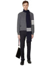 4 Bar Armband Milano Stitch Knit Top Mid Grey - THOM BROWNE - BALAAN 5