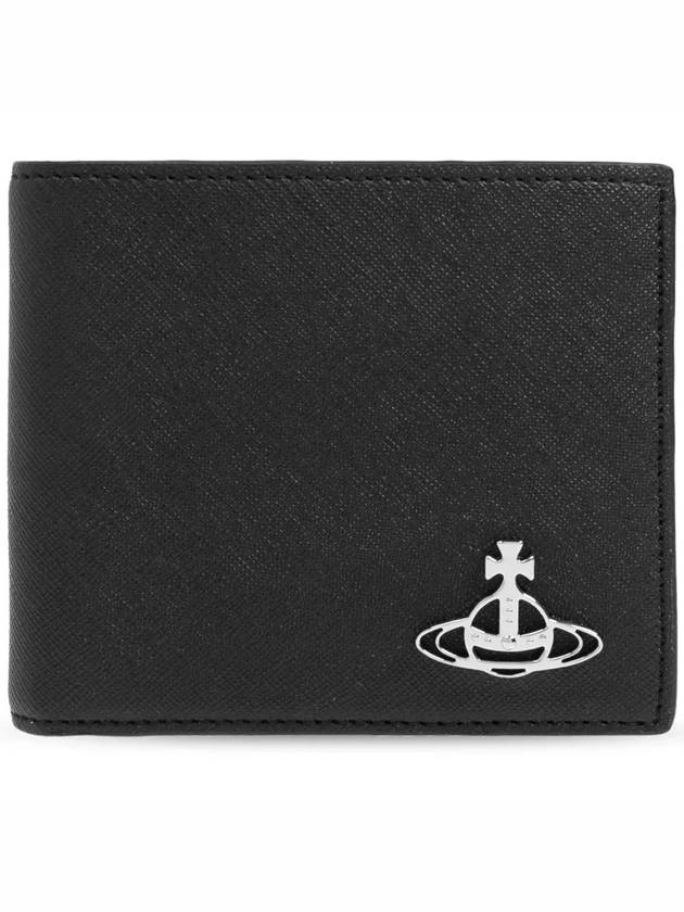 ORB Logo Saffiano Half Wallet 5115002PM S000B N401 - VIVIENNE WESTWOOD - BALAAN 2