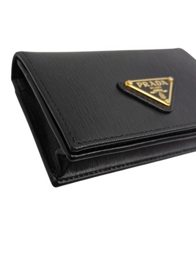 1MC122 Vitello Move gold triangle logo card wallet - PRADA - BALAAN 5