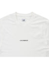 Logo Print Cotton Short Sleeve T-Shirt White - CP COMPANY - BALAAN 4