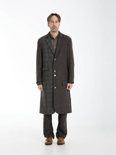 Men's Sauls Long Coat Brown - WHYSOCEREALZ - BALAAN 1