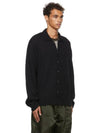 Men's Evening Polo Alpaca Cardigan Black - OUR LEGACY - BALAAN 4