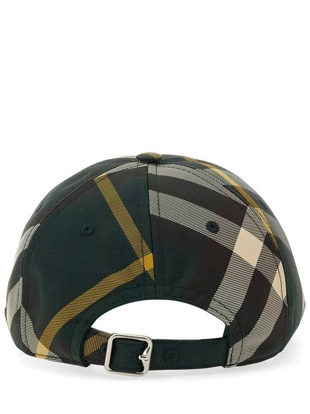 Check pattern ball cap green - BURBERRY - BALAAN 4