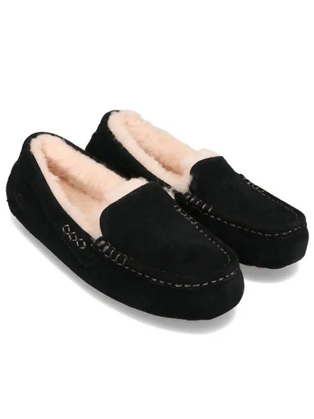 Ansley Fur Moccasin Slipper Black - UGG - BALAAN 3