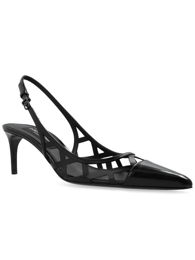 Dolce & Gabbana Leather High-heeled Shoes, Women's, Black - DOLCE&GABBANA - BALAAN 4