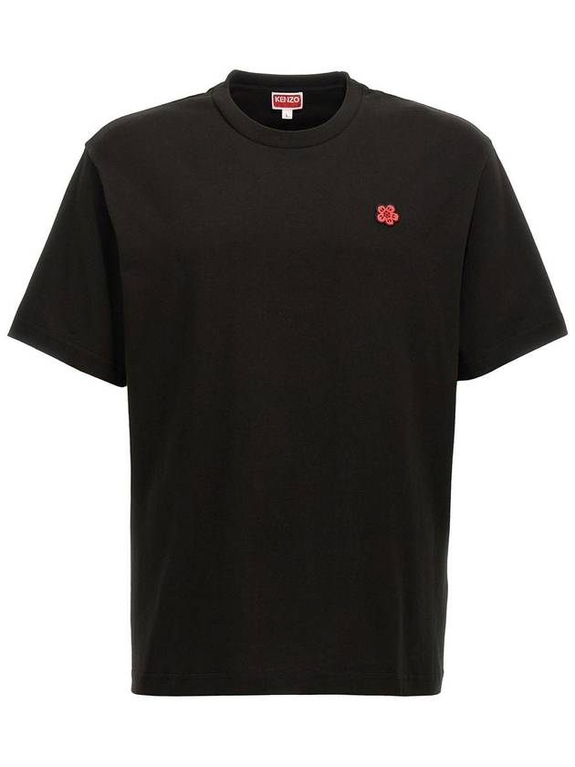 Boke Classic Cotton Short Sleeve T-Shirt Black - KENZO - BALAAN 2