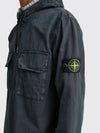 Stone Island Logo Patch Cotton Hooded Overshirt Jumper Jacket 7615122WN V0165 - STONE ISLAND - BALAAN 6