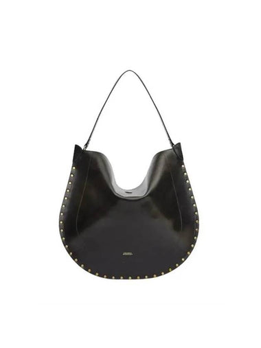 Oskan Leather Shoulder Bag Black - ISABEL MARANT - BALAAN 1