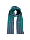 Men's Striped Wool Muffler Green Grey - PAUL SMITH - BALAAN 8