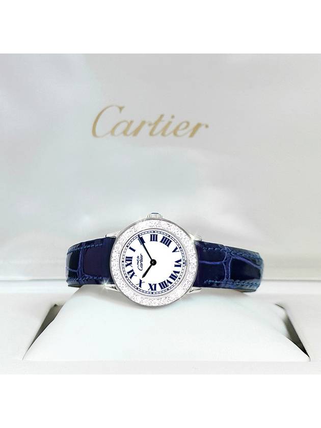 Must Ronde Big Diamond White Roman Dial Women s Watch - CARTIER - BALAAN 5