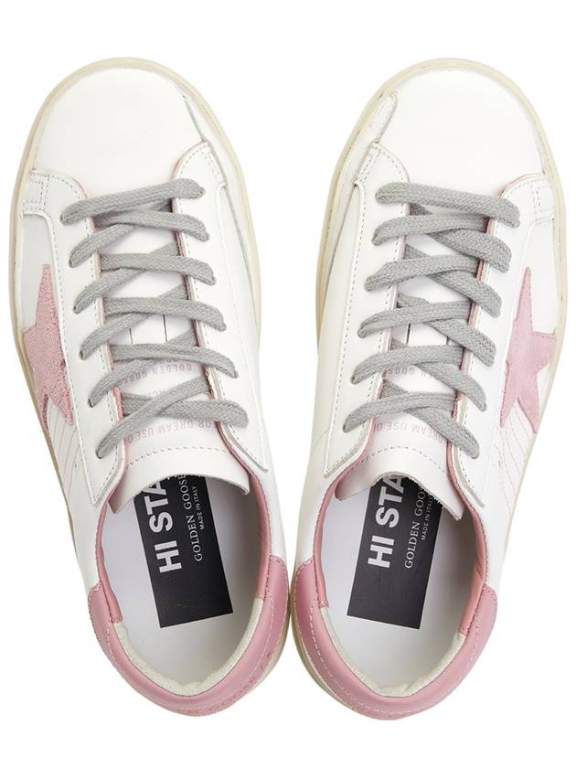 Women's Hi Star Leather Low Top Sneakers White - GOLDEN GOOSE - BALAAN 3