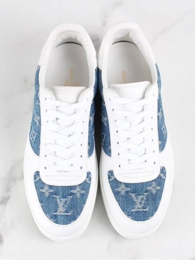 Denim Monogram Rivoli Sneakers 5 240 - LOUIS VUITTON - BALAAN 9