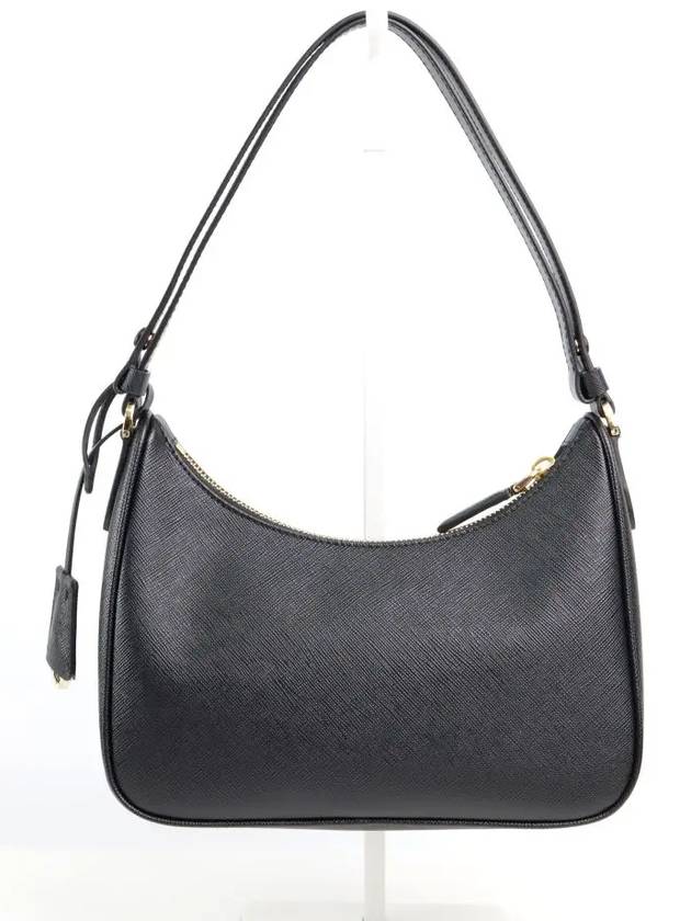 Re-Edition Saffiano Leather Mini Bag Black - PRADA - BALAAN 3