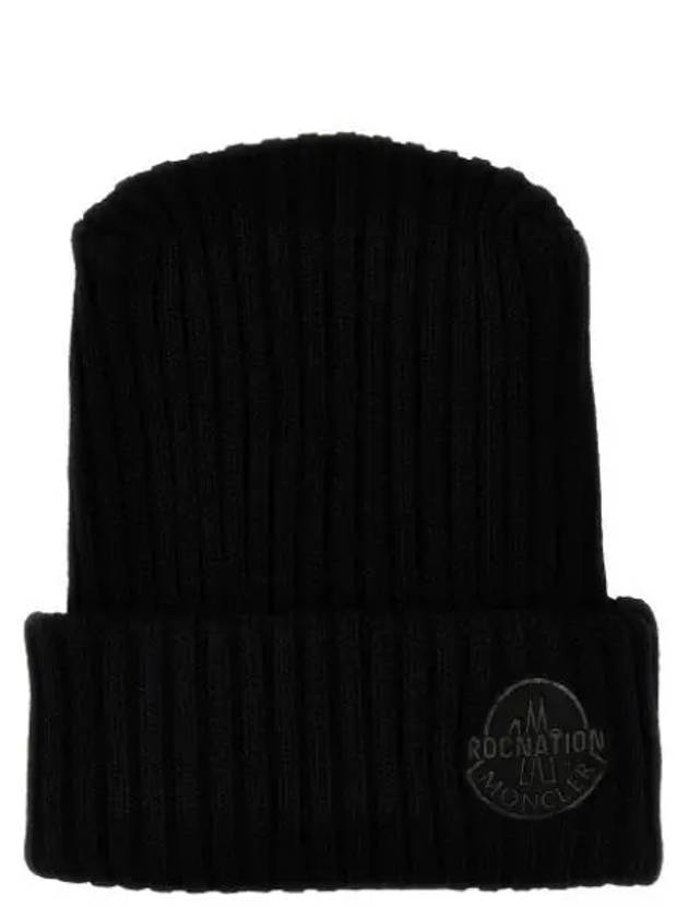 Wool Beanie Black - MONCLER - BALAAN 2