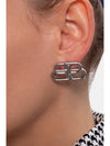 BB Logo Stud Earrings Silver - BALENCIAGA - BALAAN 2