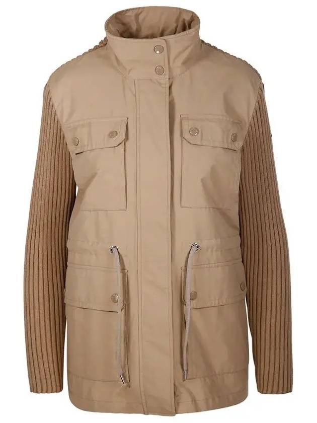 Patch Pocket Cotton Cardigan Light Beige - MONCLER - BALAAN 2