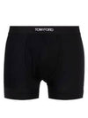 Men's Band Cotton Boxer Briefs 2 Pack Black - TOM FORD - BALAAN 2