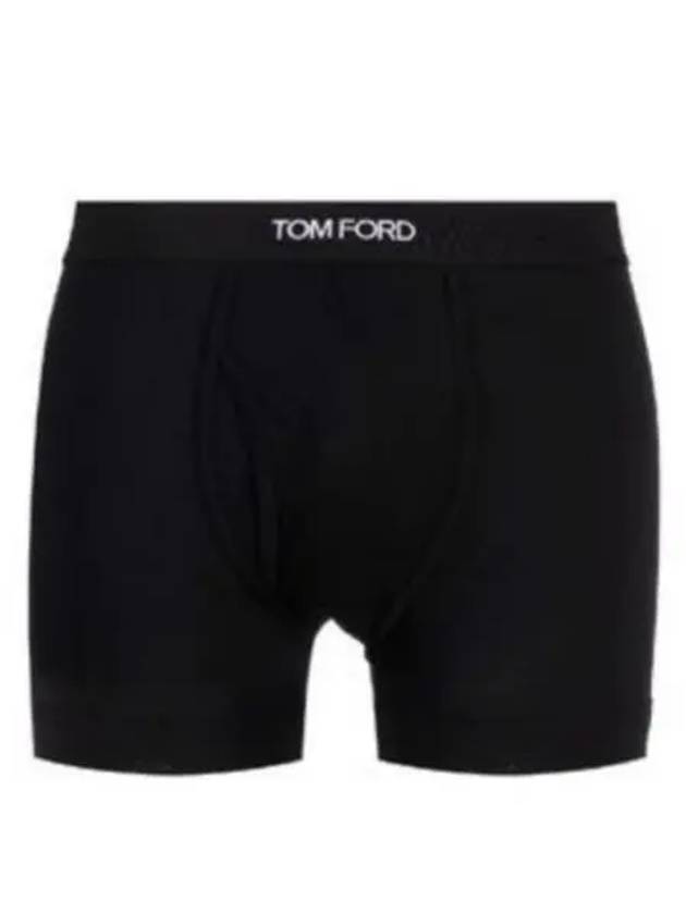 Men's Band Cotton Boxer Briefs 2 Pack Black - TOM FORD - BALAAN 2