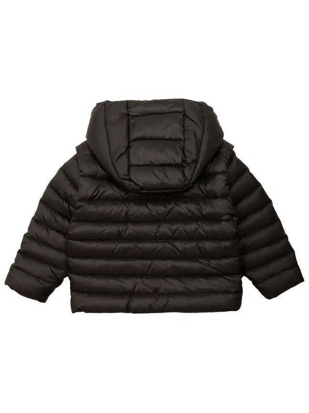 Kids Logo Hooded Suit Padding Black - BALMAIN - BALAAN 4