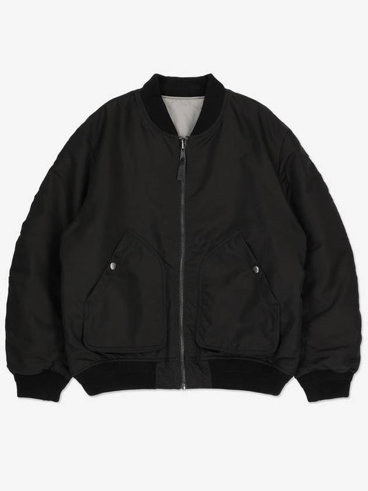 J-Mattan Reversible Bomber Jacket Black - DIESEL - BALAAN 2