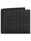 Men's Intrecciato Half Wallet Brown - BOTTEGA VENETA - BALAAN 3