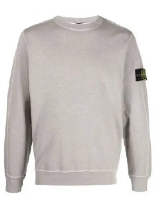 Garment Dyed Malfile Crewneck Sweatshirt Grey Heather - STONE ISLAND - BALAAN 2