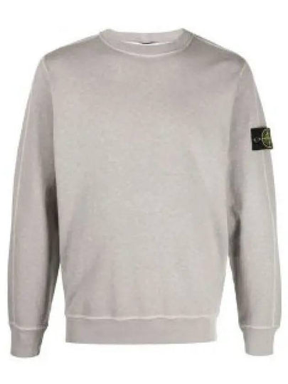 Garment Dyed Malfile Crewneck Sweatshirt Grey Heather - STONE ISLAND - BALAAN 2