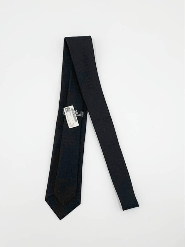 Faconnee H Tie Black - HERMES - BALAAN 4