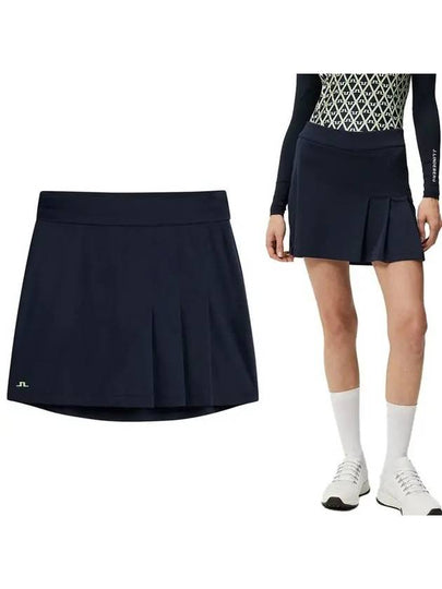 Thea Pleated Mini Skirt Navy - J.LINDEBERG - BALAAN 2