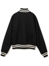 Satin Cotton Bomber Jacket Black - MAISON KITSUNE - BALAAN 4