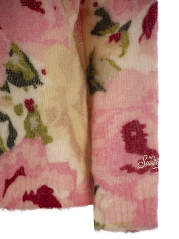 LOUISE - Cashmere blend jumper with peony print - MC 2 SAINT BARTH - BALAAN 4