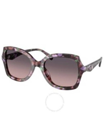 Coach Purple Gradient Butterfly Ladies Sunglasses HC8410U 584346 56 - COACH - BALAAN 1