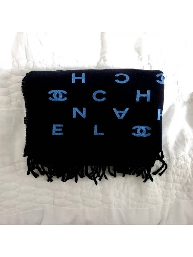 Logo Wool Cashmere Scarf AA7676 - CHANEL - BALAAN 3