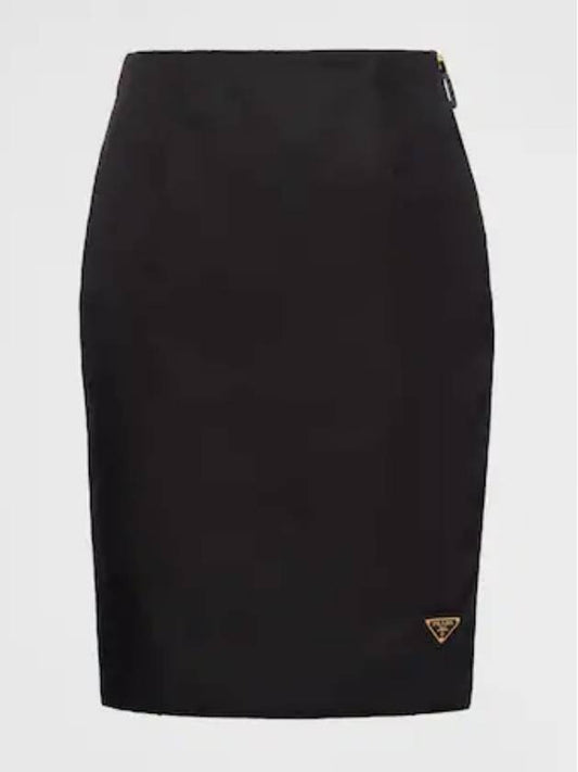 Re-nylon Pencil Skirt Black - PRADA - BALAAN 2