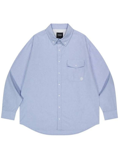 OG Stitched Oxford Snap Shirt Blue - OFFGRID - BALAAN 1