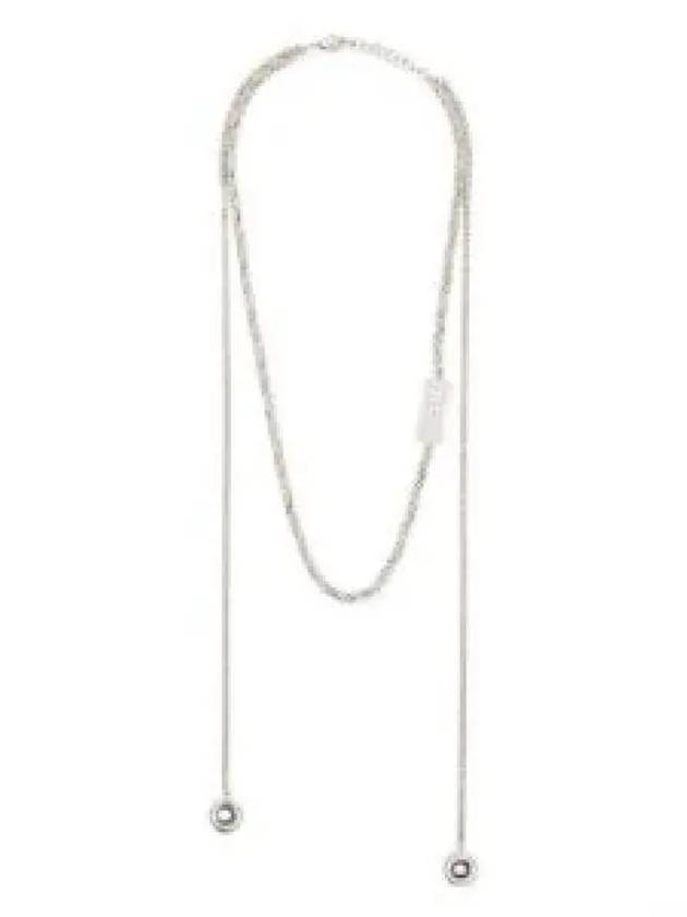 Embossed Numbering Chain Necklace Silver - MAISON MARGIELA - BALAAN 2