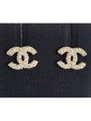 Earrings Metal Strass Resin & Gold Pearly White - CHANEL - BALAAN 3