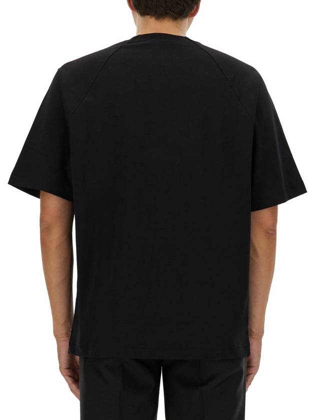 Le Typo Short Sleeve T-Shirt Black - JACQUEMUS - BALAAN 4