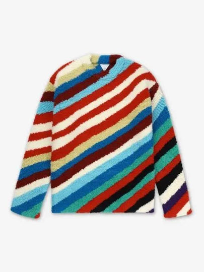 Striped Crew Neck Wool Knit Top - BOTTEGA VENETA - BALAAN 2